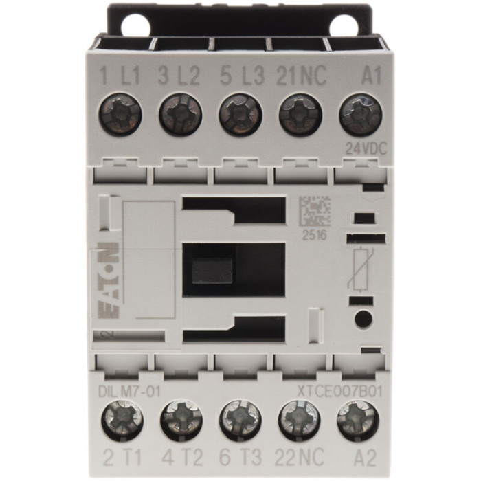 Contacteur Eaton série Eaton Moeller, 3 pôles , 3NO, 7 a, 24 v c.c., 3 kW ( Prix pour 1 )