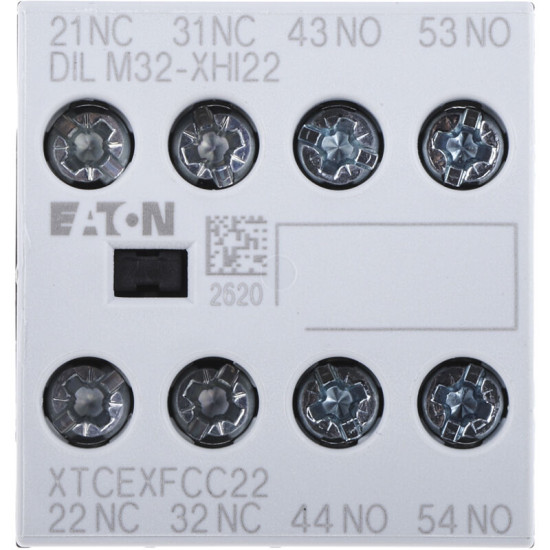 Contact auxiliaire Eaton Eaton Moeller 4 contacts 2 nf + 2 no à vis ( Prix pour 1 )