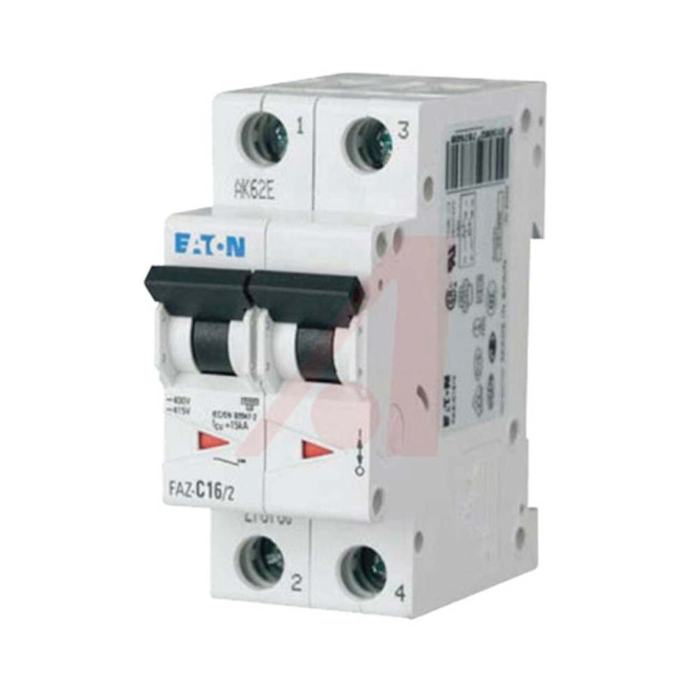 Disjoncteur Eaton Eaton Moeller 2p, 1a, Pouvoir De Coupure 10 Ka, Montage Rail Din ( Prix Pour 1 )