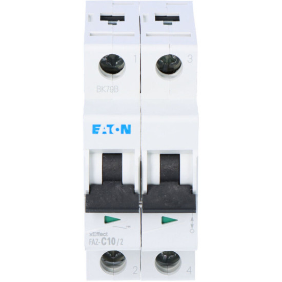 278756 Disjoncteur, 10 A, Lot De 2, C/char - Eaton