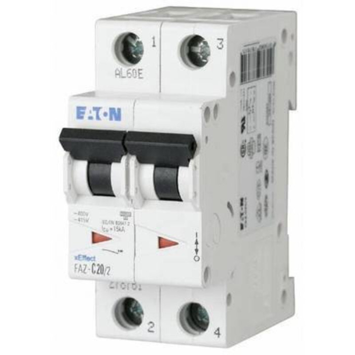 Disjoncteur Eaton FAZ C16/2C 16A 2P - Protection Électrique
