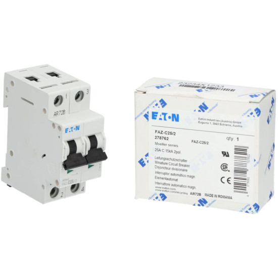 Disjoncteur EATON FAZ-C25/2 C 25 A - Protection Électrique