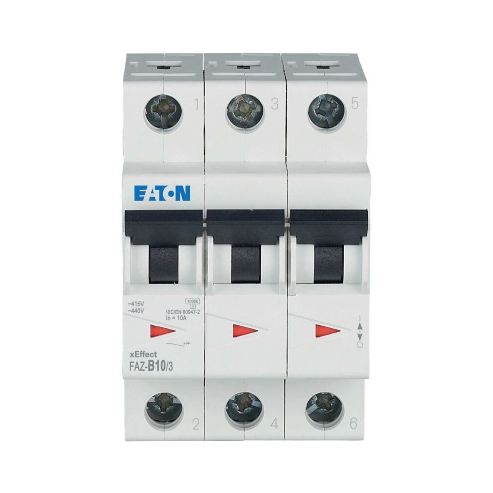 278843 Disjoncteur, 10 A, 3p, B-char - Eaton
