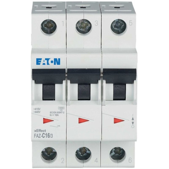 Eaton - Leitungsschutzschalter C 16a, 3p Faz-c16/3 (moeller) 278873