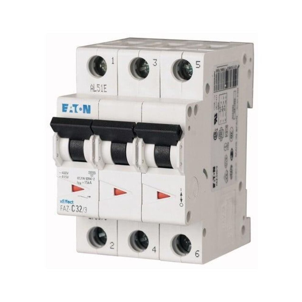 Disjoncteur Série 15 Ka 3 Pôles Faz-c20/3