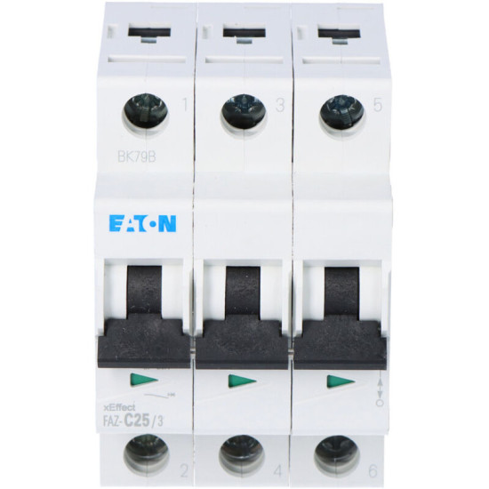 278875 Disjoncteur, 25 A, 3p, C-char - Eaton