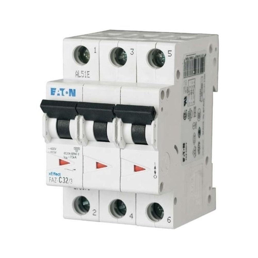 Eaton - Disjoncteur série 15 kA 3 pôles FAZ-C32/3