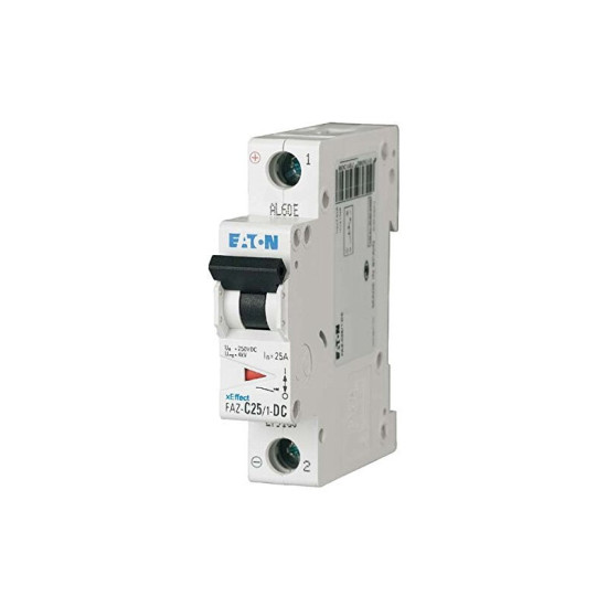 Disjoncteur Modulaire 25a 1p Courbe C Dc Eaton Faz-c25/1-dc