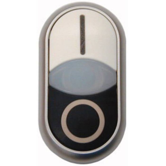 284816 M22-DDLF-WS-X1/X0 Bouton-poussoir à double touche collerette plastique 1 pc(s) - Eaton