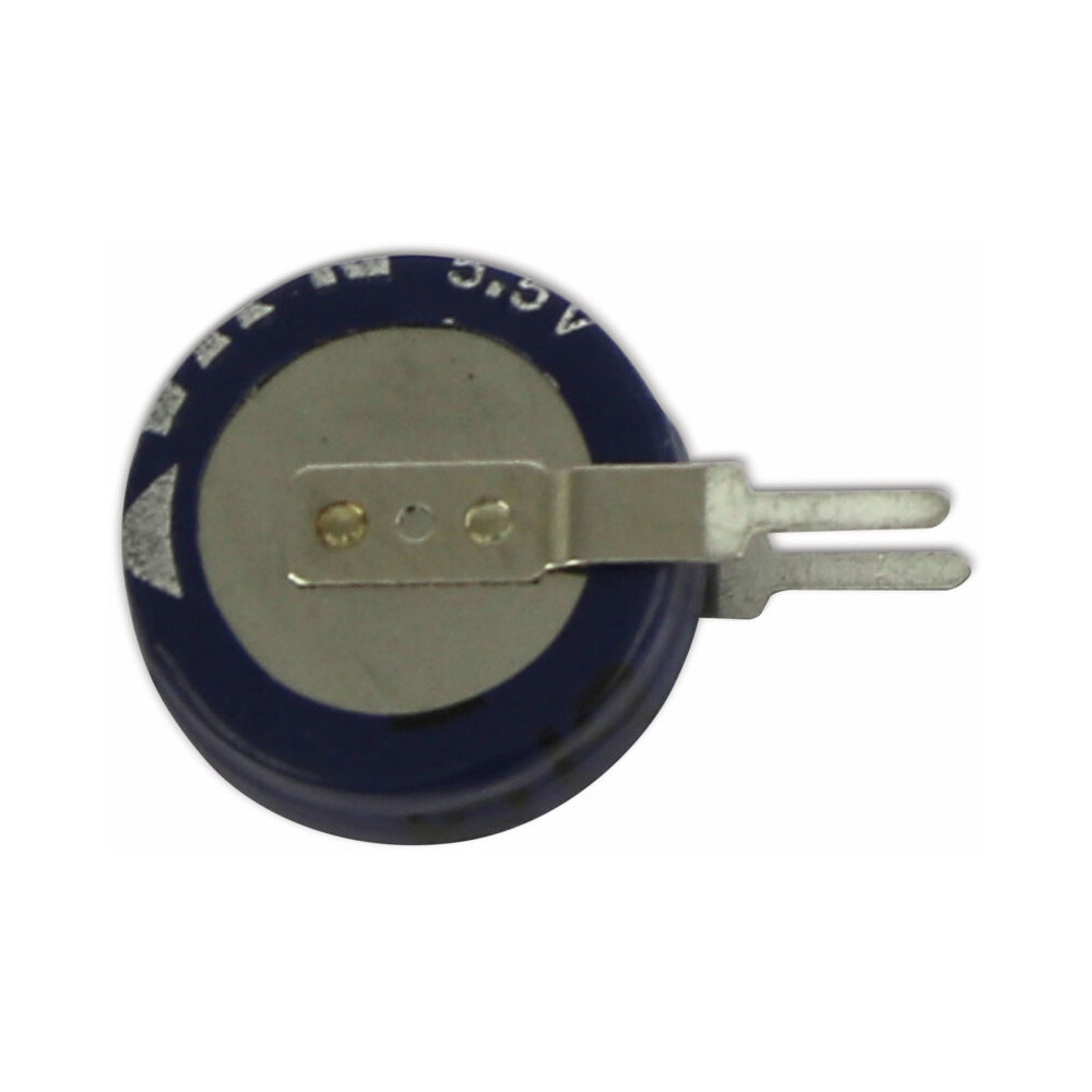 Eaton - Supercondensateur, 0.22f, 5.5v C.c., Traversant, 11.5 (dia.) X 12.7mm, Pas De 5mm, -25 °c +70 °c.