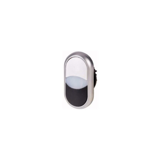 216704-WH M22-DDL-WS Bouton-poussoir à double touche blanc, noir 1 pc(s) D77332 - Eaton