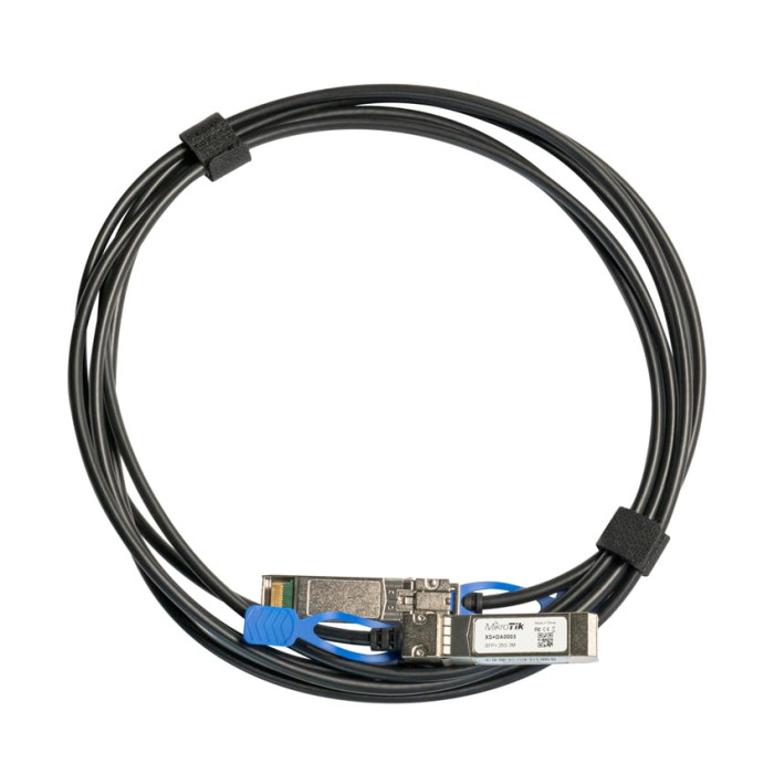 Mikrotik XS+DA0003 câble InfiniBand et à fibres optiques 3 m SFP/SFP+/SFP28 Noir - Neuf