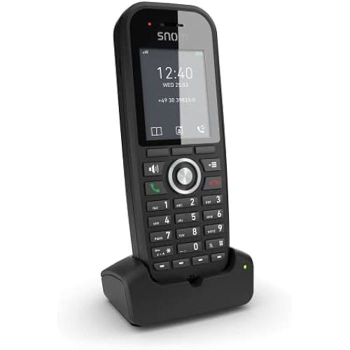 Téléphone portable et fixe sans fil IP-DECT Snom M30 avec grand écran couleur et qualité audio cristalline