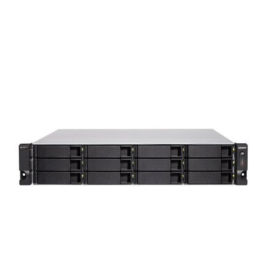 QNAP TS-H1886XU-RP-R2 NAS Rack (3 U) Intel® Xeon® D D-1622 32 Go DDR4 0 To QuTS hero Noir, Gris - Neuf