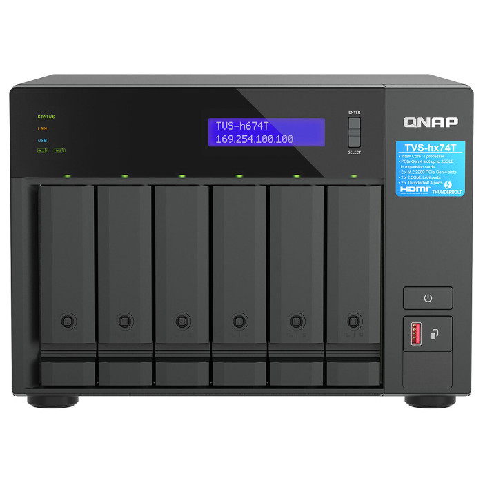 QNAP TVS-h674T-i5-32G - Serveur NAS 6 Baies