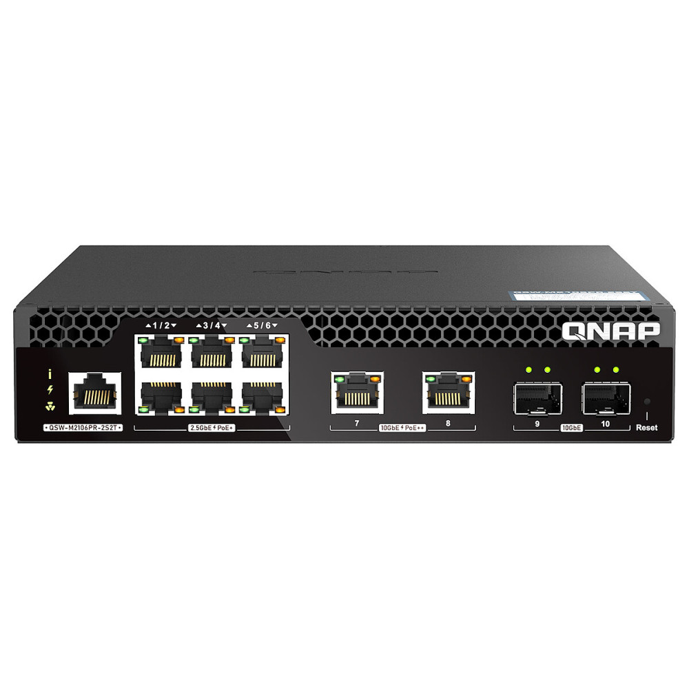 QNAP QSW-M2106PR-2S2T - Switch Web Manageable PoE++