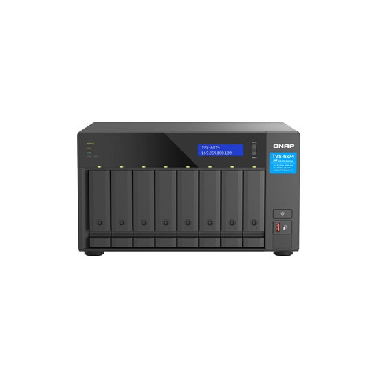 TVS-h874T - Serveur NAS - 8 Baies - SATA 6Gb/s - RAID JBOD, 0, 1, 5, 6, 10, 50, 60 - RAM 64 Go - 2.5 Gigabit Ethernet - iSCSI su