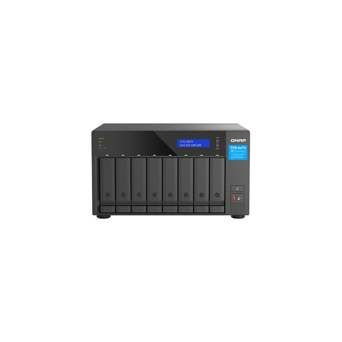 TVS-h874T - Serveur NAS - 8 Baies - SATA 6Gb/s - RAID JBOD, 0, 1, 5, 6, 10, 50, 60 - RAM 64 Go - 2.5 Gigabit Ethernet - iSCSI su