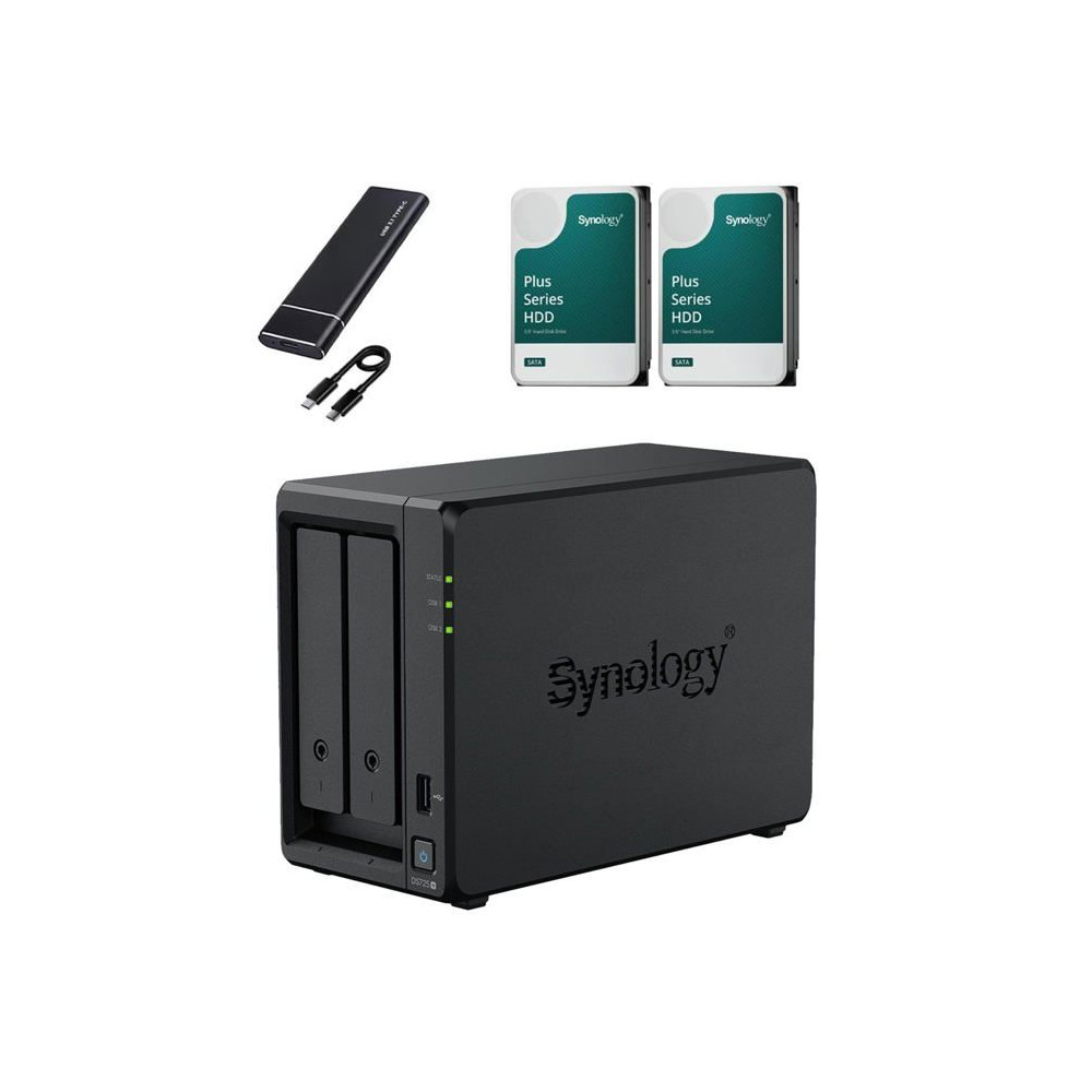 NAS de bureau Synology DS725+ - Performance et Sécurité