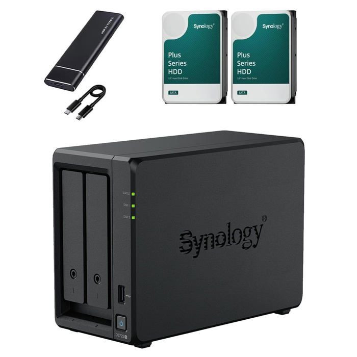 NAS de bureau Synology DS725+ - Performance et Sécurité