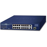 Switch PoE+ 16 Ports - PLANET - FGSD-1821P - 185W - 2 Ports Gigabit - Rackable 1U