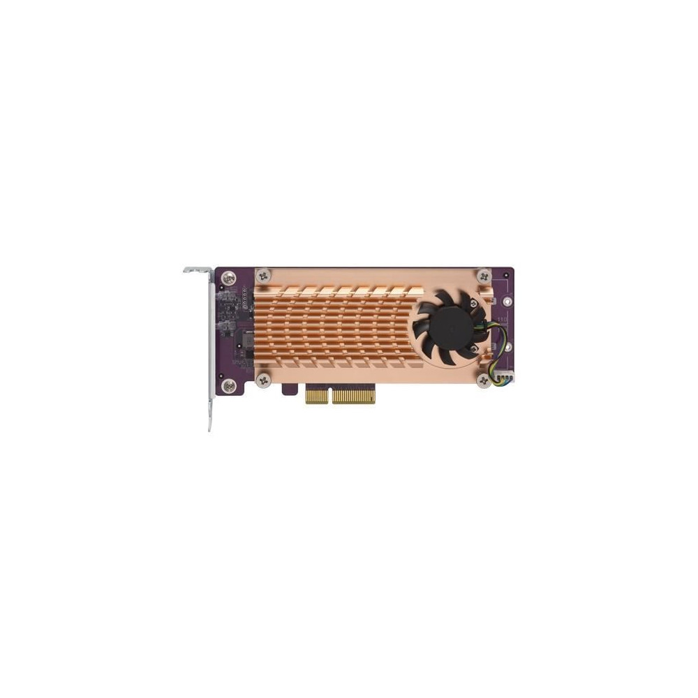 Adaptateur express M.2 vers PCI - QNAP QM2-2P-244A - Mixte - Copper colour