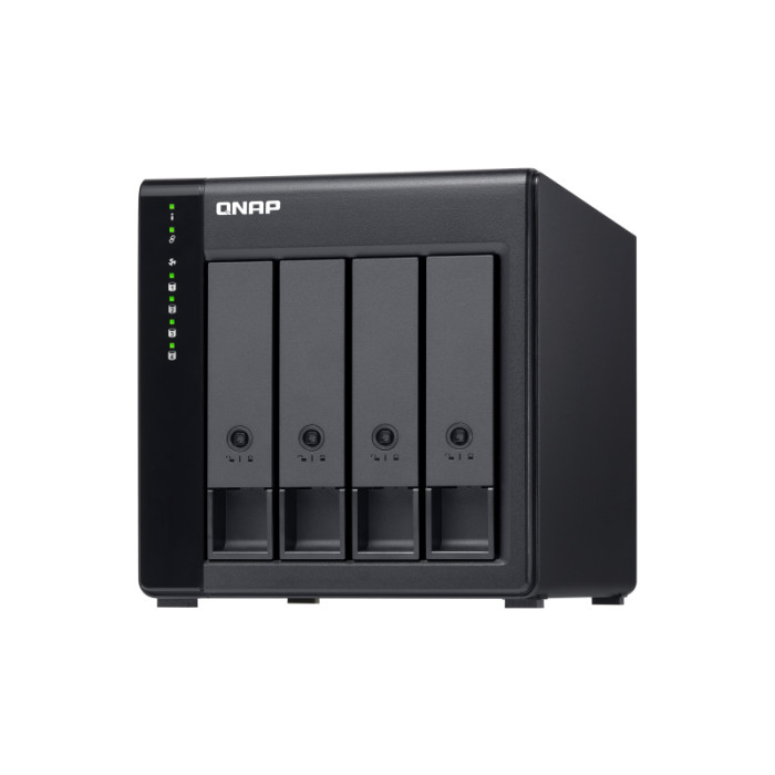 QNAP TL-D400S Boîtier de disques de stockage Boîtier disque dur/SSD Noir, Gris 2.5/3.5  - Neuf