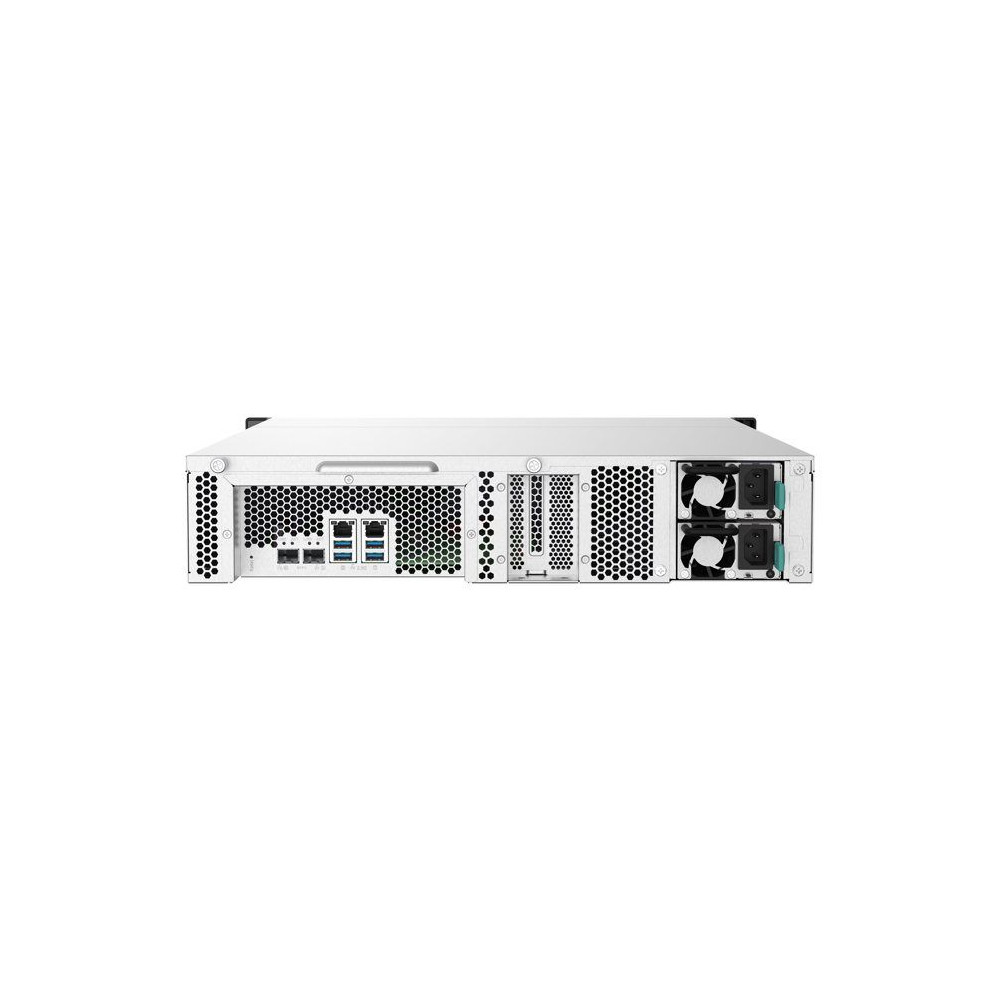 QNAP TS-1232PXU-RP-4G 12-Bay NAS AL324 TS-1232PXU-RP-4G 12-Bay rackmount NAS AL324 4Go DDR4 UDIMM RAM SATA 6Gb/s 2x 10GbE SFP+ 2