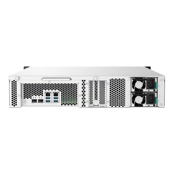 QNAP TS-1232PXU-RP-4G 12-Bay NAS AL324 TS-1232PXU-RP-4G 12-Bay rackmount NAS AL324 4Go DDR4 UDIMM RAM SATA 6Gb/s 2x 10GbE SFP+ 2
