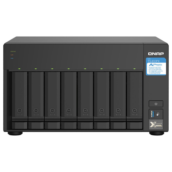 QNAP TS-832PX-4G - Serveur NAS 8 Baies