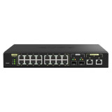 Commutateur QNAP QSW-M2116P-2T2S - 16 ports PoE+ 25GbE - 2 ports 10GbE SFP+ - 280W