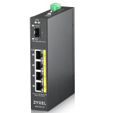 Zyxel RGS100-5P Non-géré L2 Gigabit Ethernet (10/100/1000) Connexion Ethernet, supportant l'alimentation via ce port (PoE) Noir 