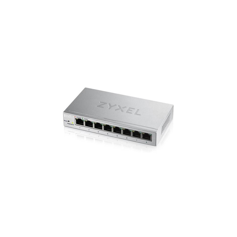ZYXEL Commutateur Ethernet GS1200-8 8 Ports Gérable - 2 Couche supportée - Paire torsadée - Bureau