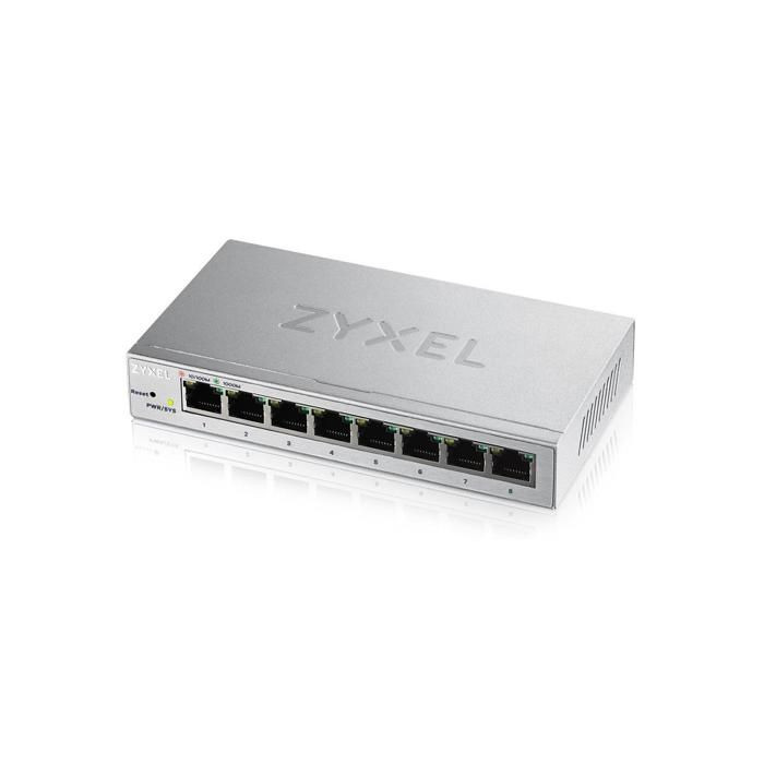 ZYXEL Commutateur Ethernet GS1200-8 8 Ports Gérable - 2 Couche supportée - Paire torsadée - Bureau