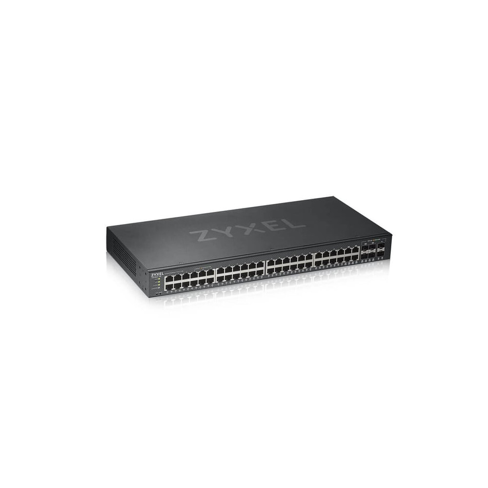 Zyxel GS1920-48V2 Géré Gigabit Ethernet (10/100/1000) Noir - Neuf