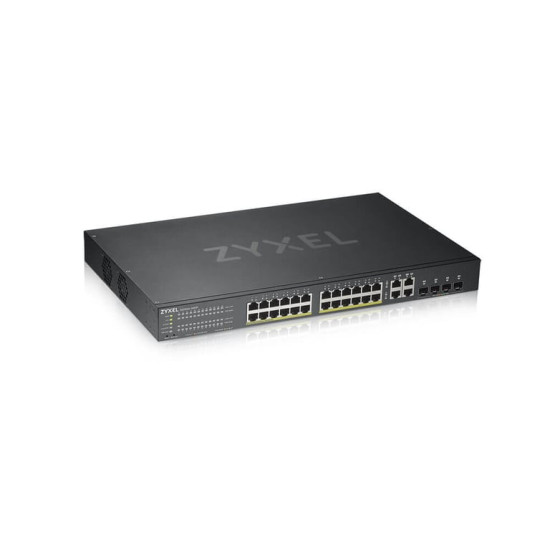 Zyxel GS1920-24HPv2 Géré L2/L3/L4 Gigabit Ethernet (10/100/1000) Connexion Ethernet, supportant l'alimentation via ce port (PoE)