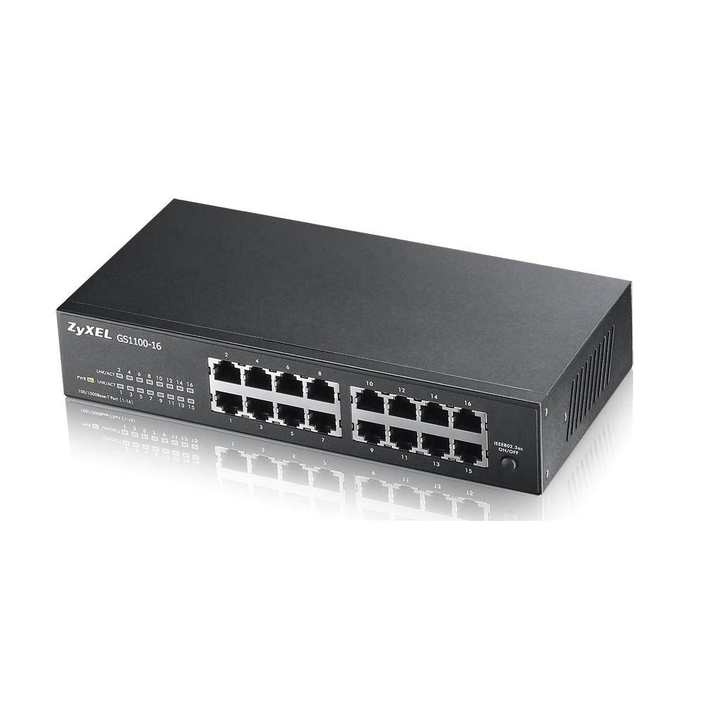 Zyxel GS1100-16 Non-géré Gigabit Ethernet (10/100/1000) - Neuf