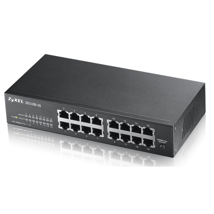 Zyxel GS1100-16 Non-géré Gigabit Ethernet (10/100/1000) - Neuf