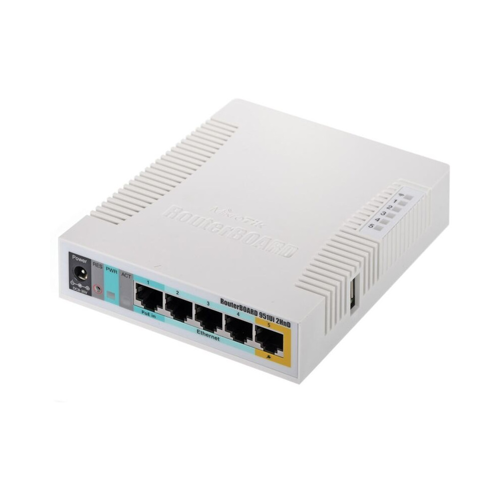Routeur WiFi 4 Mikrotik RB951Ui-2HnD 2,4 GHz(2x2) 5p