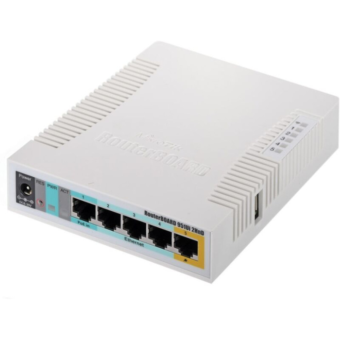 Routeur WiFi 4 Mikrotik RB951Ui-2HnD 2,4 GHz(2x2) 5p