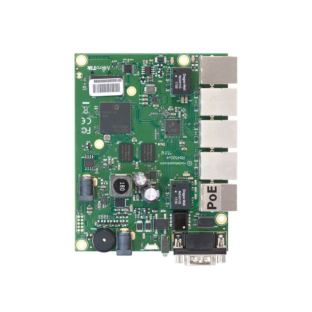 Mikrotik RB450Gx4 Routeur connecté Gigabit Ethernet Vert - Neuf