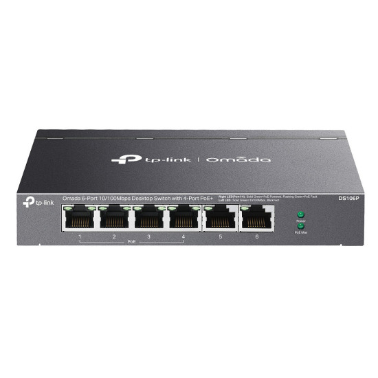 TP-LINK DS106P - Switch de bureau 6 ports PoE+