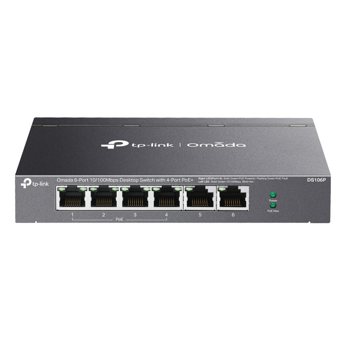 TP-LINK DS106P - Switch de bureau 6 ports PoE+