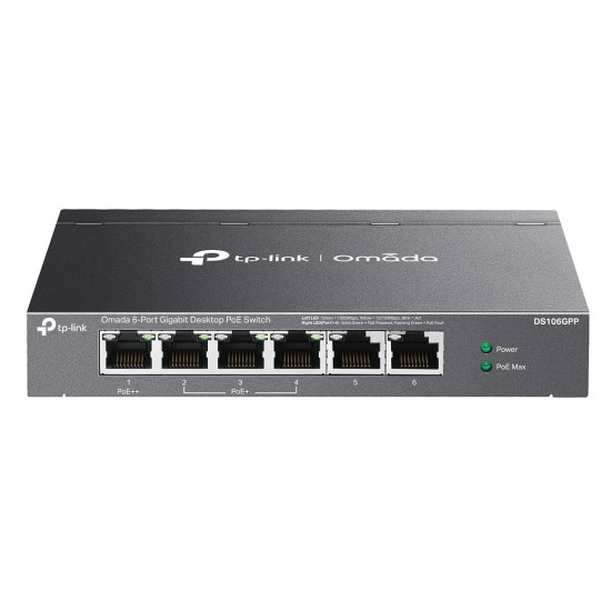 TP-LINK DS106GPP - Switch 6 Ports PoE+
