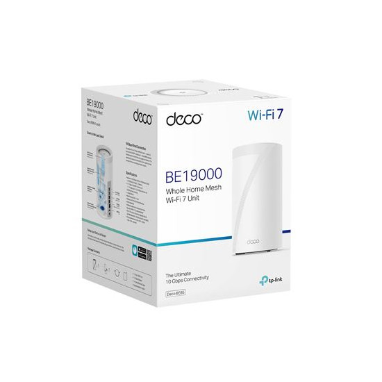 Système WiFi 7 Mesh tri-bande 19 Gigabit TP-LINK Deco BE85 Blanc et gris