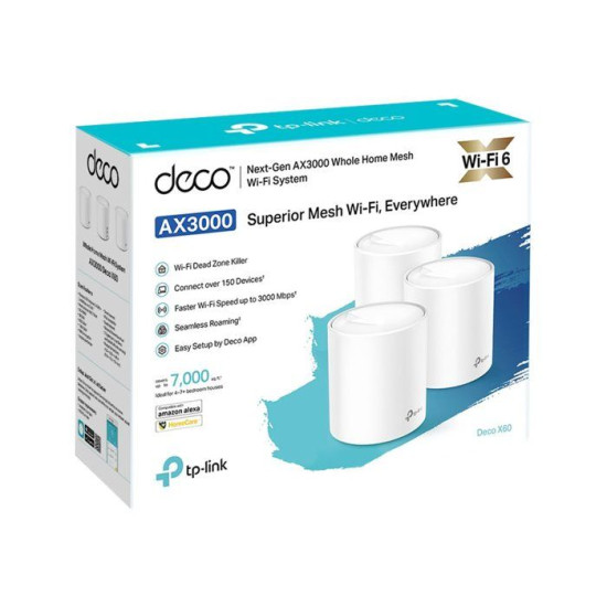 Système WiFi 6 Mesh TP-Link Deco X60 - 5400 Mbps