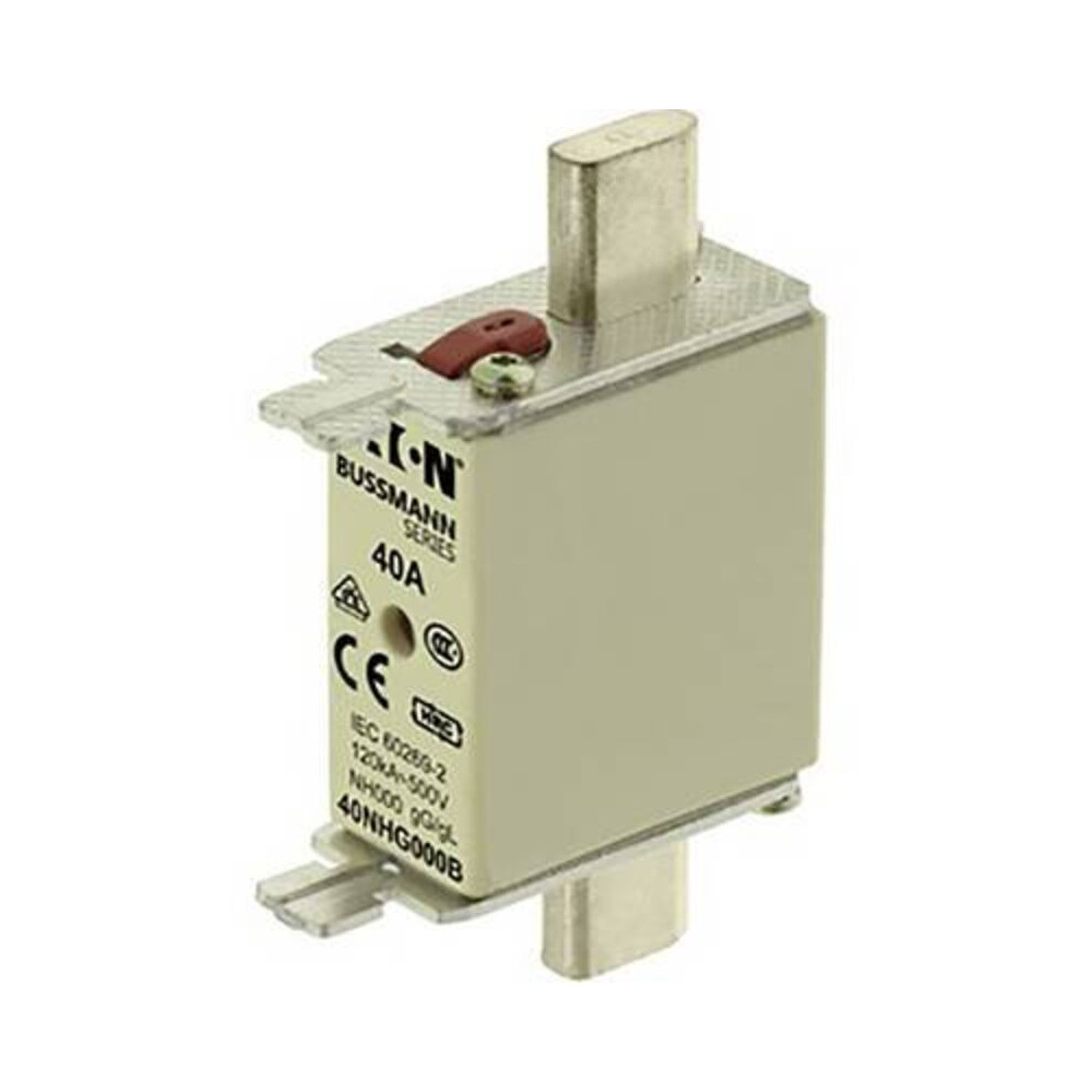 40 Nhg000b Insert De Sécurité, Basse Tension, 40 A, Ac 500 V, Nh000, Gl/gg, Iec, Double Kenn Détecteur De Tension Führende - Eat