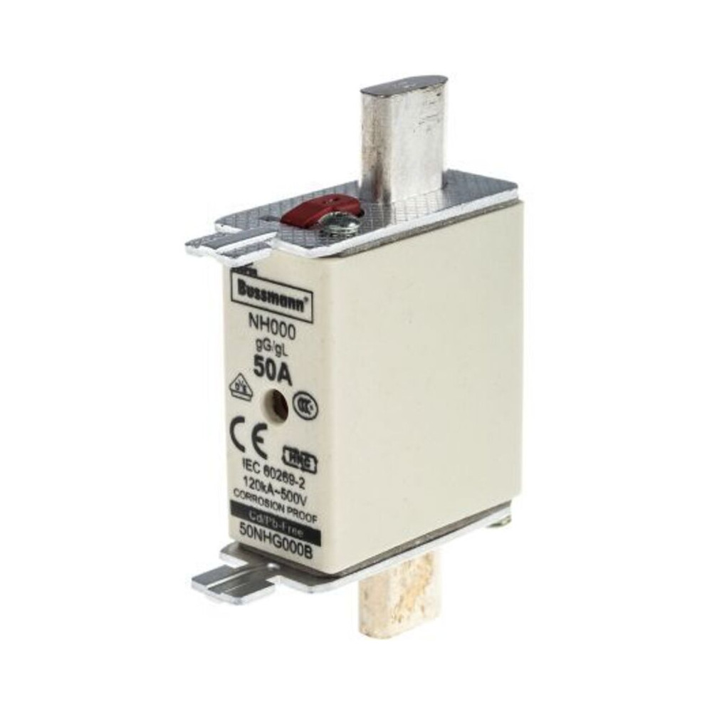 Fusible Bs88 À Pattes Centrées 50a Eaton Nh000 500v C.a., Gg - Gl ( Prix Pour 1 )