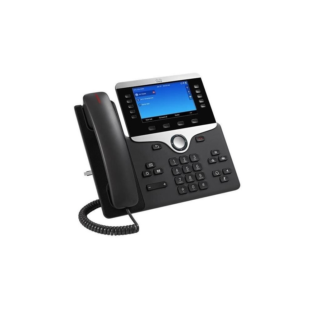 Téléphone VoIP CISCO 8841 - écran 5 - résolution 800 x 480 pixels - codecs G.711aG.722G.729AiLBC - noir