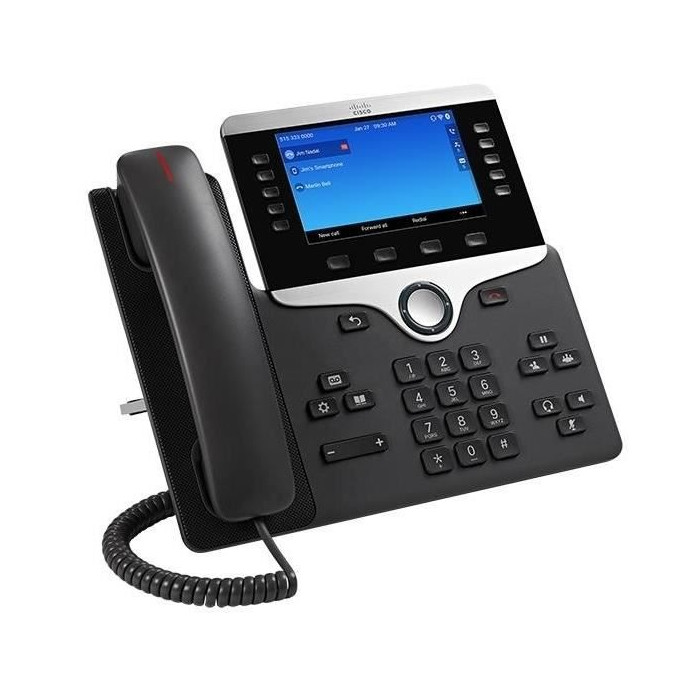 Téléphone VoIP CISCO 8841 - écran 5 - résolution 800 x 480 pixels - codecs G.711aG.722G.729AiLBC - noir